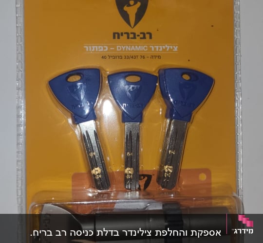 מארז צילינדר ומפתחות כחולים